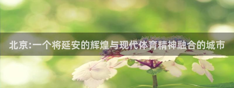 欧亿体育官方正版app集团：北京:一个将延安的辉煌与现代体育